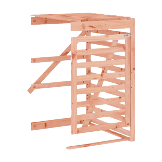 木製の折りたたみ式ラック - 収納やディスプレイに便利 - 材質は無垢材 - 60 x 40 x 80